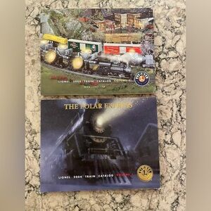 2004 Lot of 2 Lionel Classic Train Catalogs: Vol 1 & Vol 2. Excellent Condition